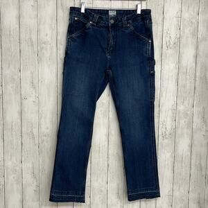Ridgecut Toughwear Blue High Rise Straight Leg Carpenter Denim Jeans 12